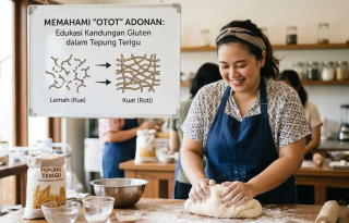 Memahami Otot Adonan, Edukasi Kandungan Gluten dalam Tepung Terigu