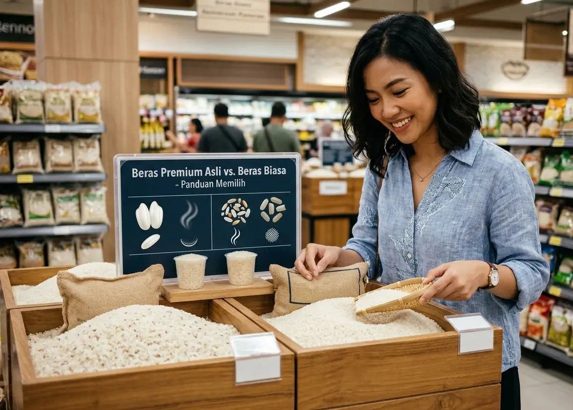 Ciri-Ciri Beras Premium Asli dan Perbedaannya dengan Beras Biasa