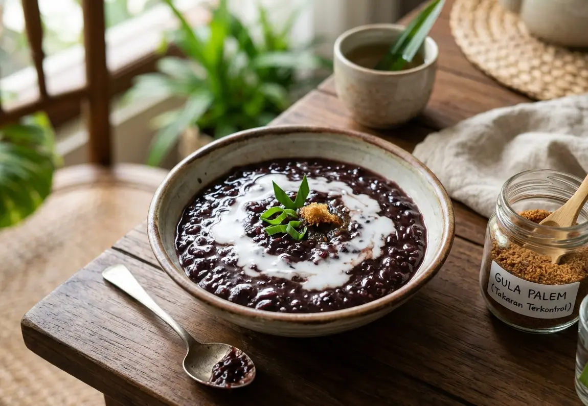 Jenang Ketan Hitam Santan Ringan, Pengaturan Takaran Gula demi Kontrol Kalori