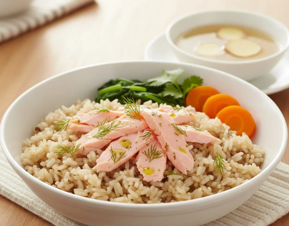 Nasi Tim Ikan Kukus, Menu Sehat dan Lembut yang Cocok untuk Lansia dengan Kebutuhan Gizi Khusus