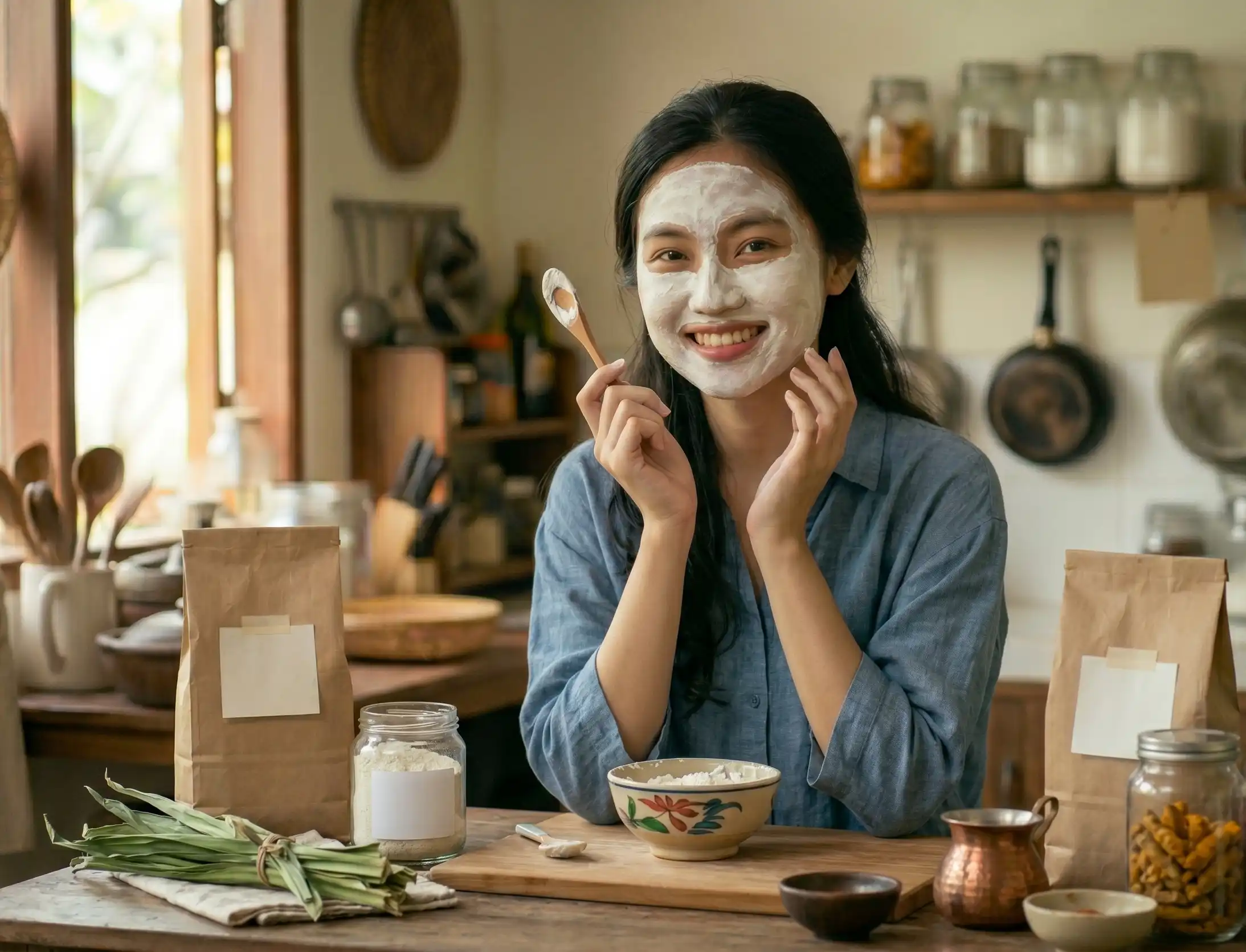 Tepung Beras untuk Masker Wajah Tradisional yang Efektif
