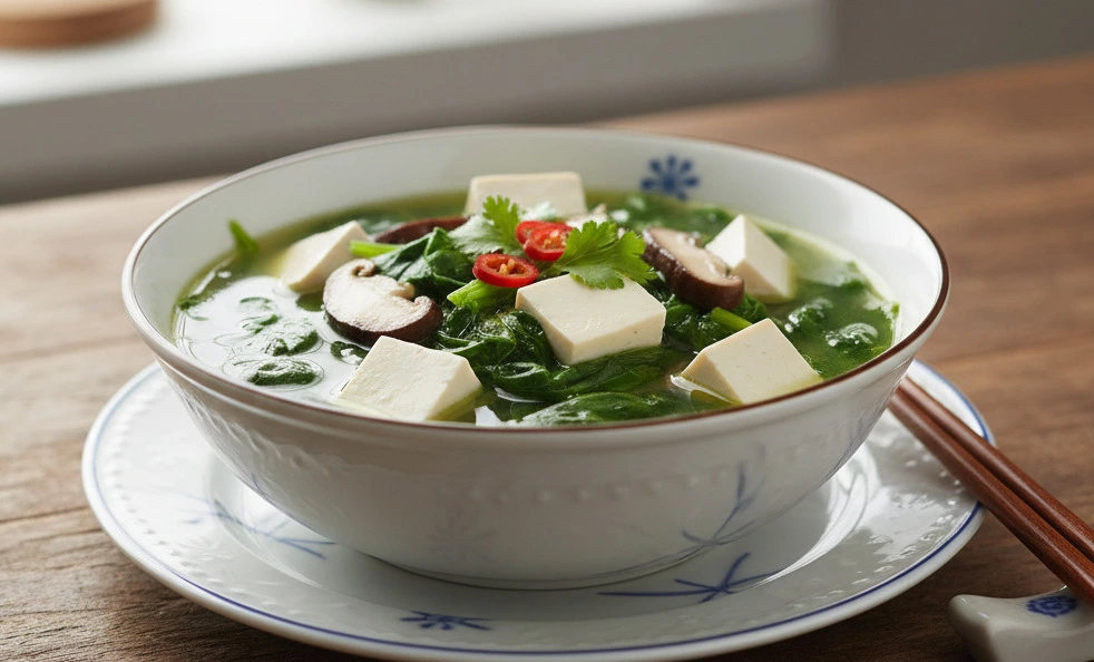 Manfaat dan Resep Sup Bayam Tofu Penyejuk Tubuh yang Baik untuk Menjaga Keseimbangan dan Kesehatan Tubuh