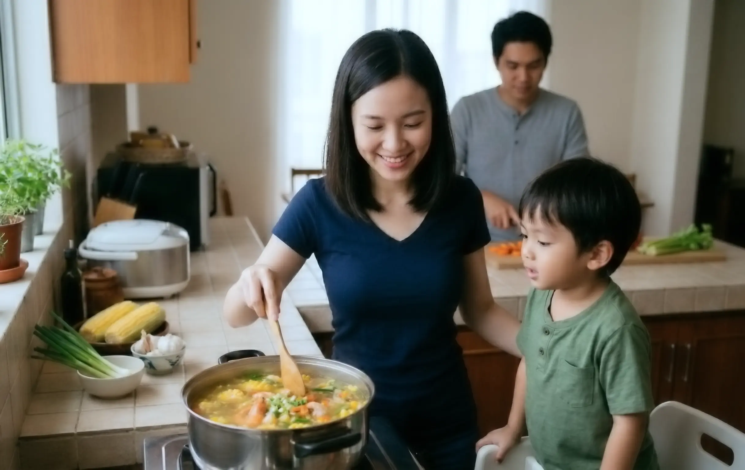 Sup Udang Jagung Manis, Menu Hangat Kaya Mineral untuk Anak
