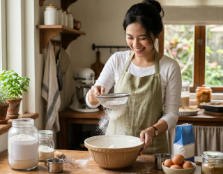 Rahasia Tekstur Kue Sempurna, Tips Mengayak Tepung Terigu agar Lembut dan Ringan