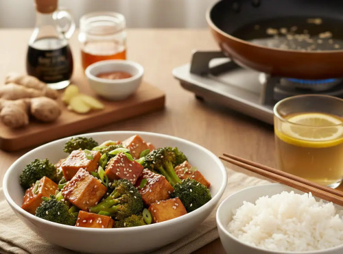 Tumis Brokoli dan Tahu Saus Teriyaki, Menu Berbuka Rendah Minyak cover