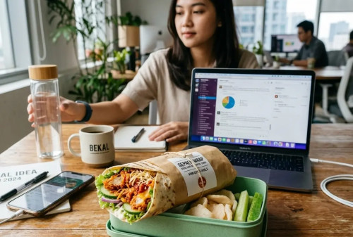 Wrap Tortilla Isi Ayam Geprek, Bekal Kekinian Anak Kantor cover